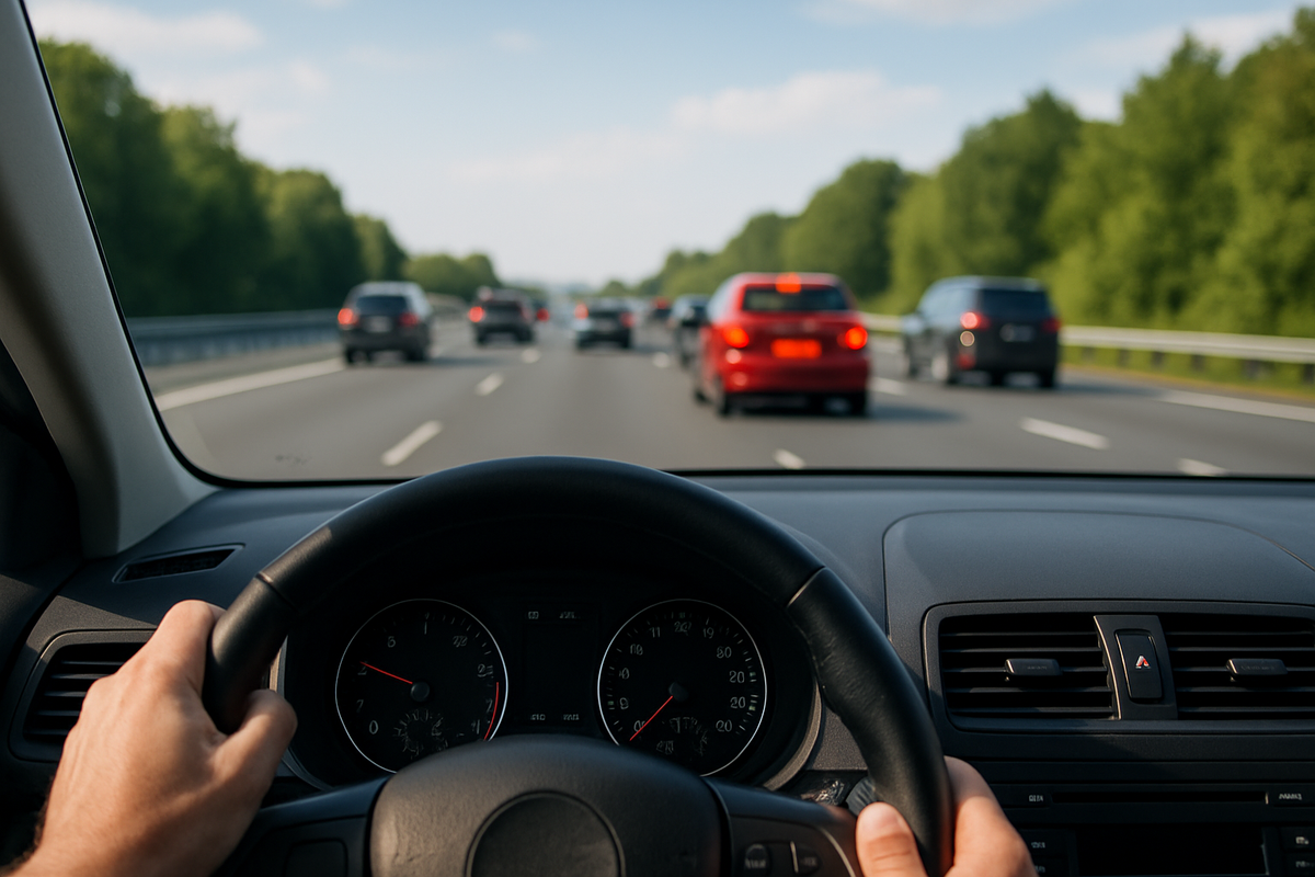 Rijangst, zweethanden, verkeersituaties, snelweg, vooruitkijken